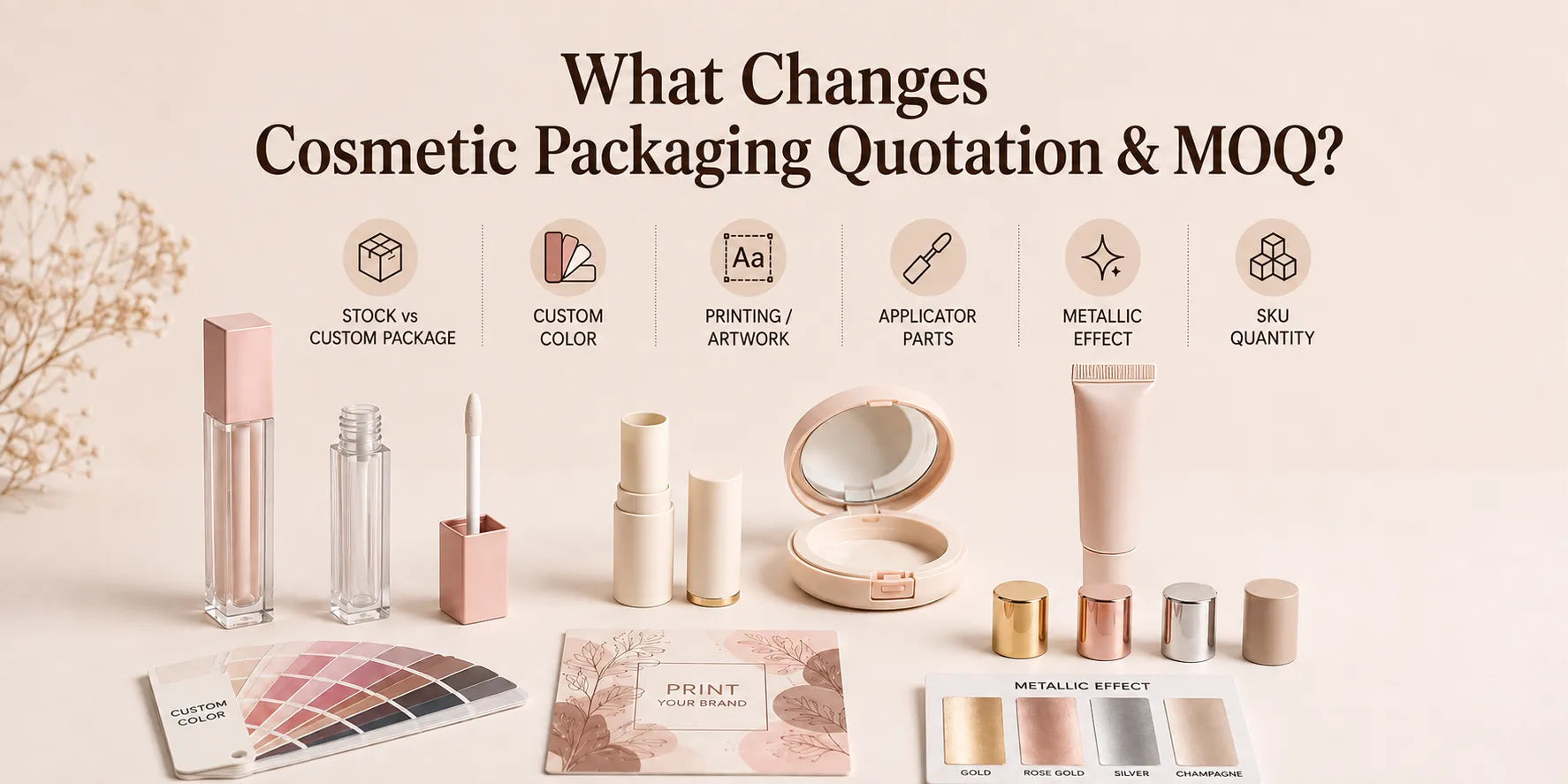 What Changes a Cosmetic Packaging Quotation and MOQ? A Practical Guide for B2B Buyers