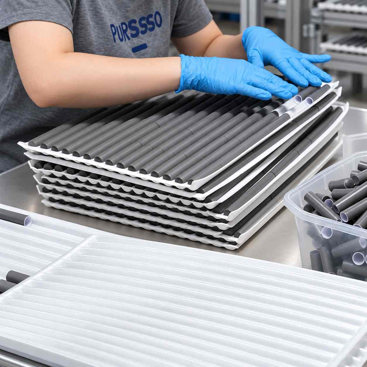 Quality inspection process at Kaiya custom makeup manufacturers for cosmetic packaging components
