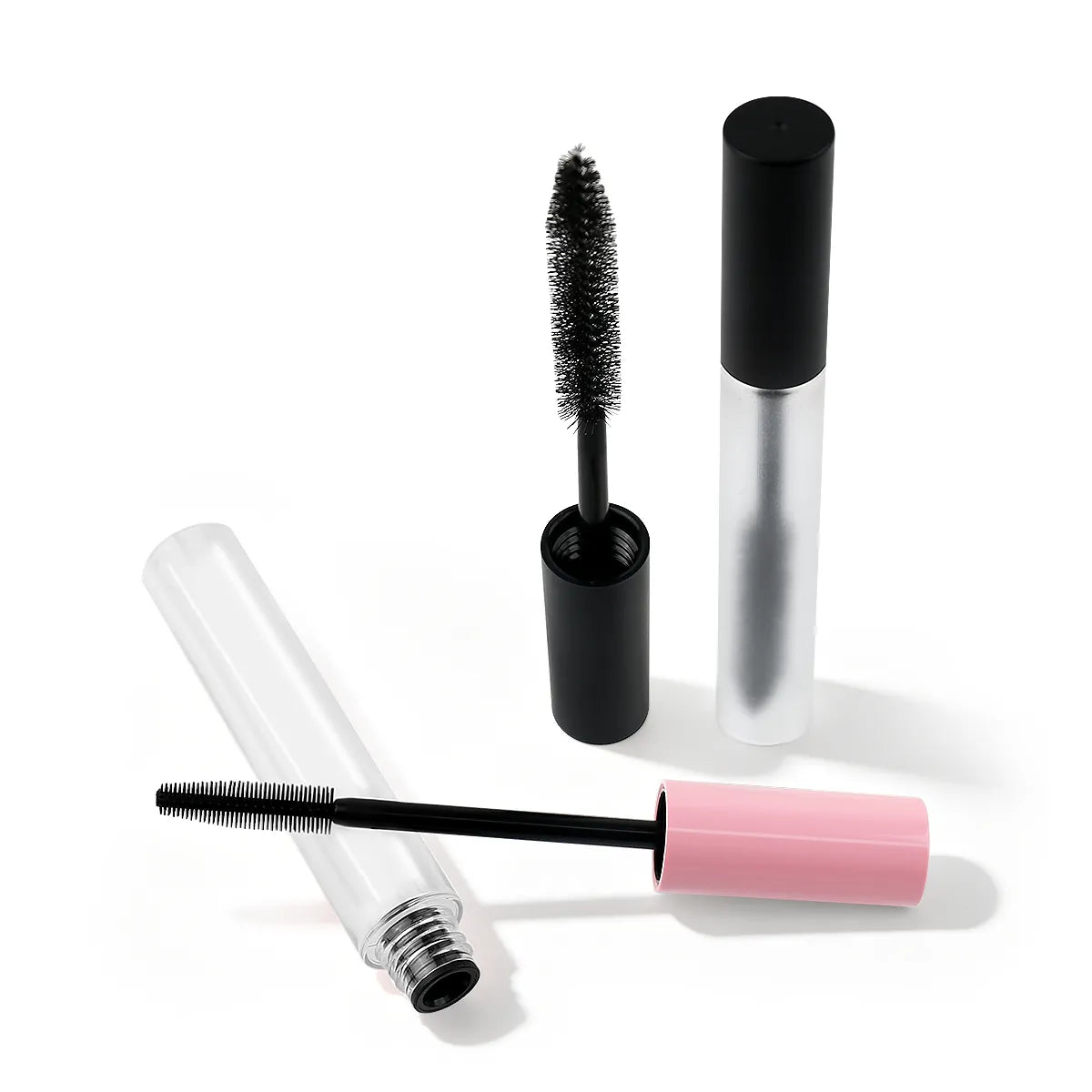 Empty clear mascara tube in plastic packaging design by Kaiya