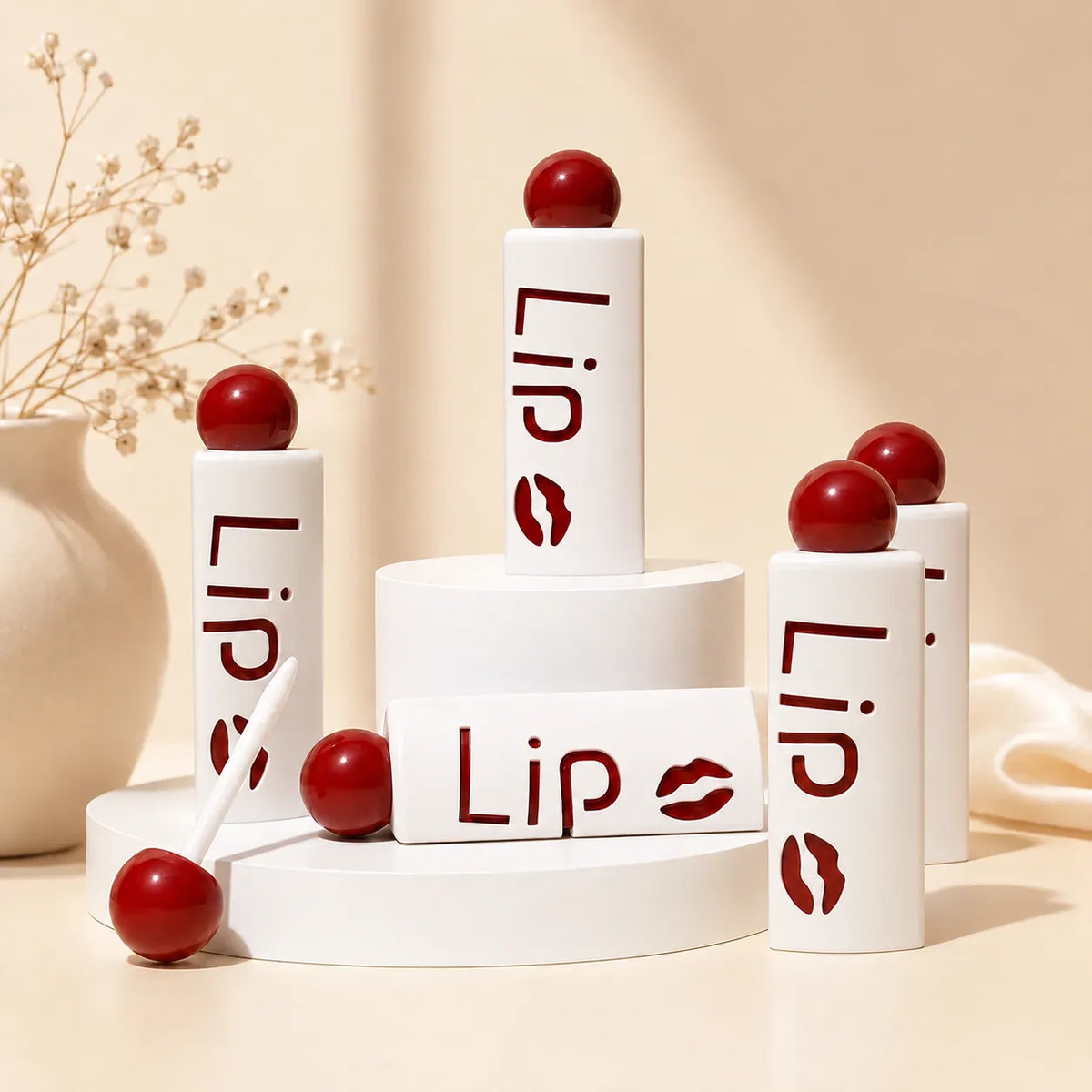 10ml empty lip gloss tubes by KAIYA for cosmetic brands, displayed as cute empty lip gloss packaging containers.