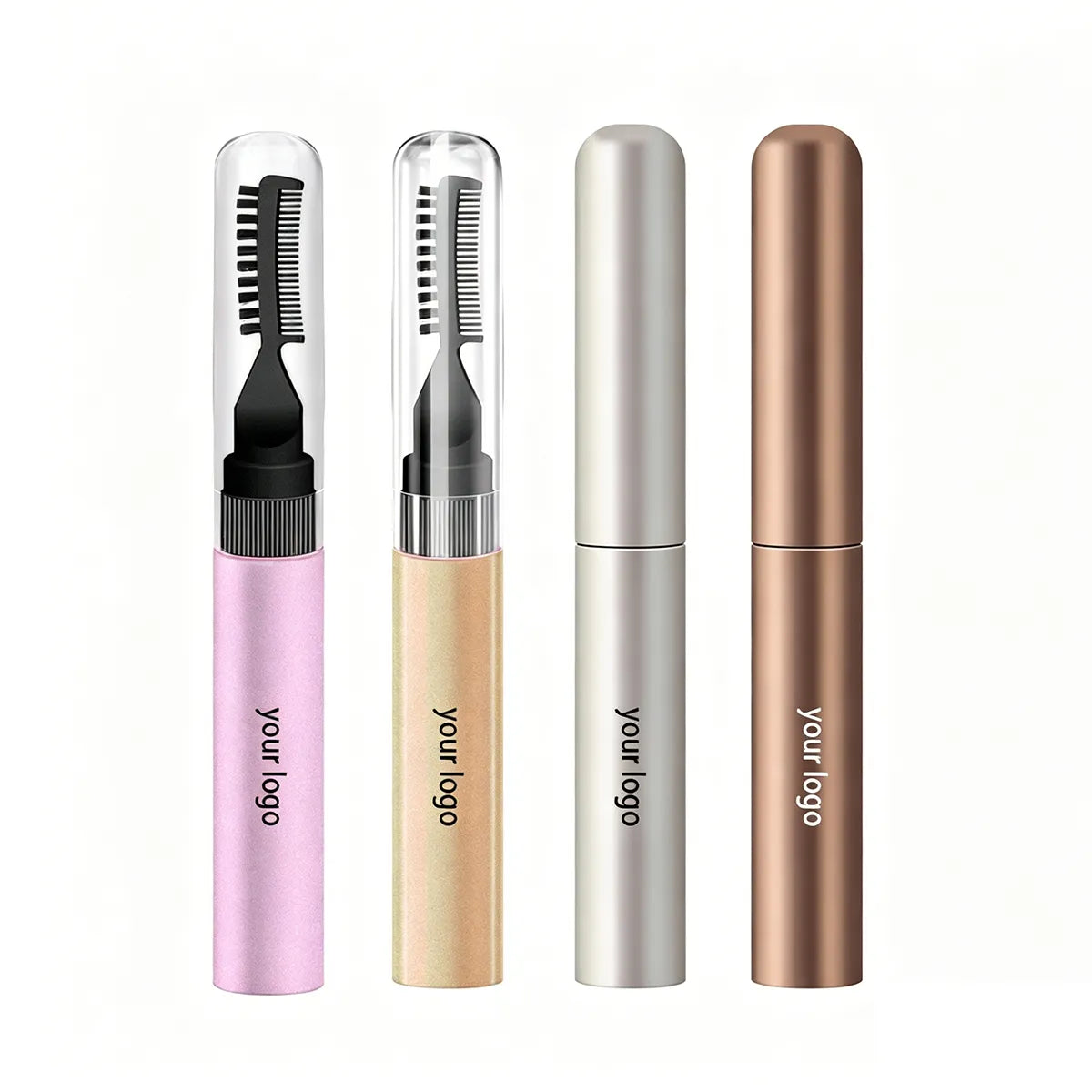 Kaiya eyebrow packaging with multi function brow gel tube styles and different applicator options