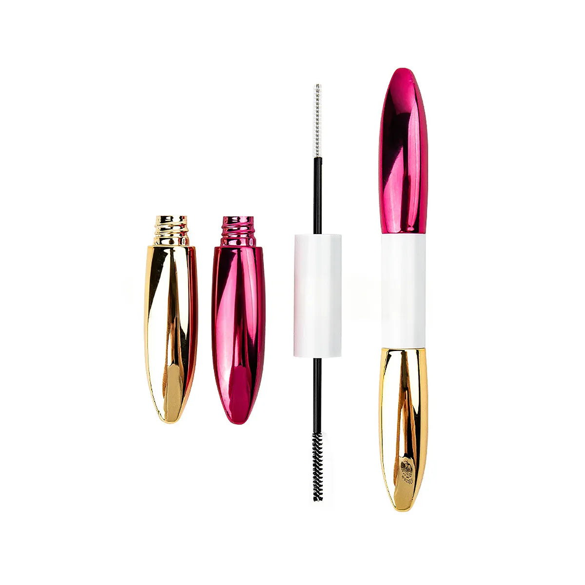 Kaiya eyebrow tint tube and double ended brow gel tube design with dual applicators