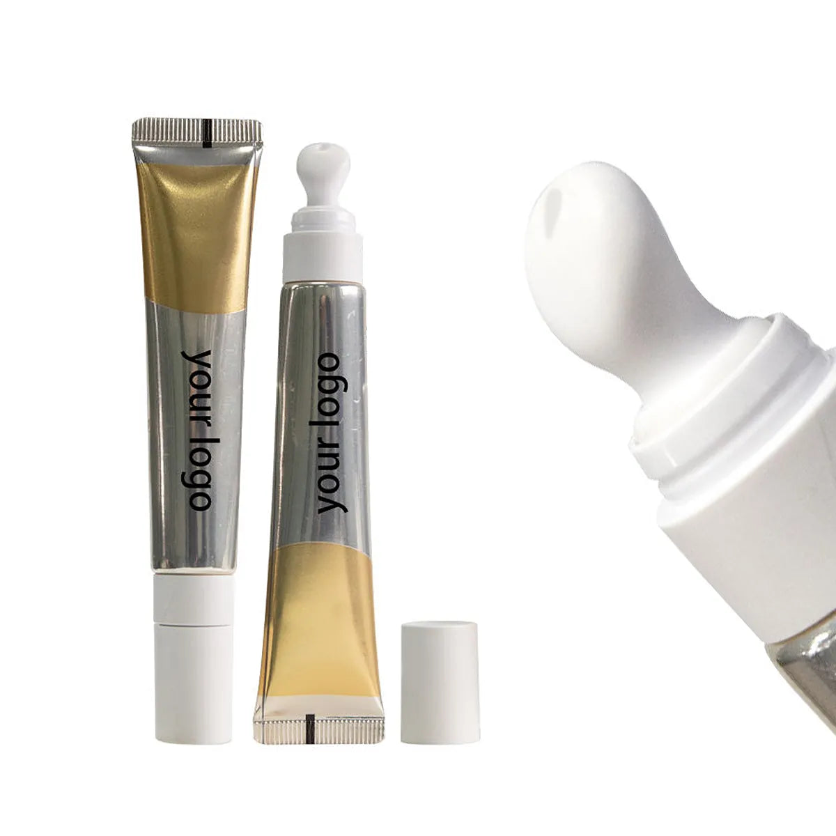 Kaiya empty lip oil tubes for lip serum packaging with squeeze applicator