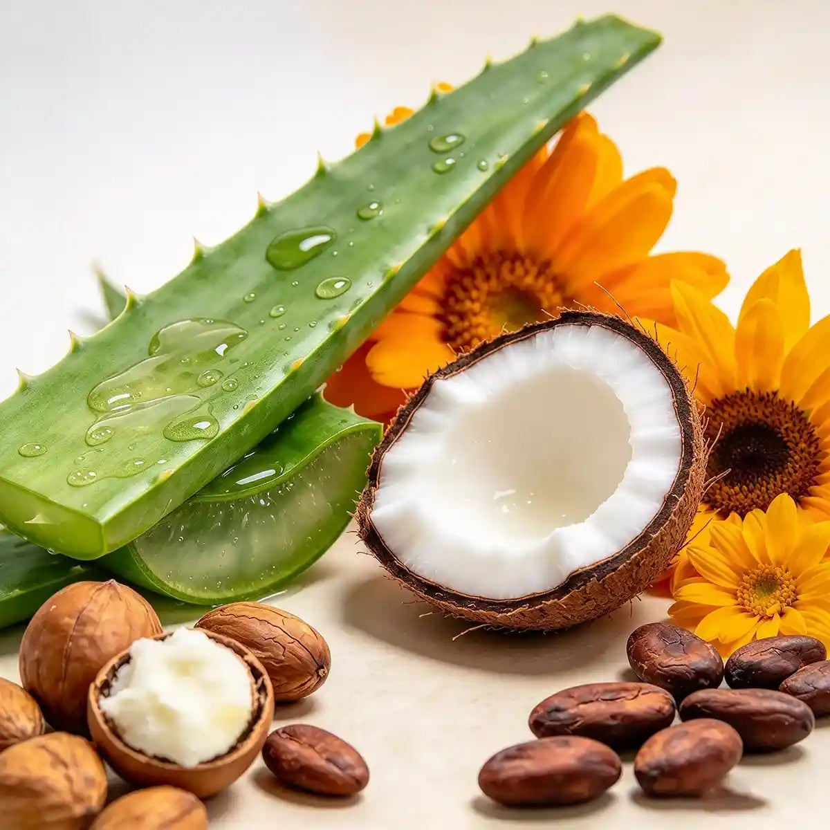 Natural-origin oils and plant butters evaluated by KAIYA as a natural lip tint formulation manufacturer for custom tint formulas.