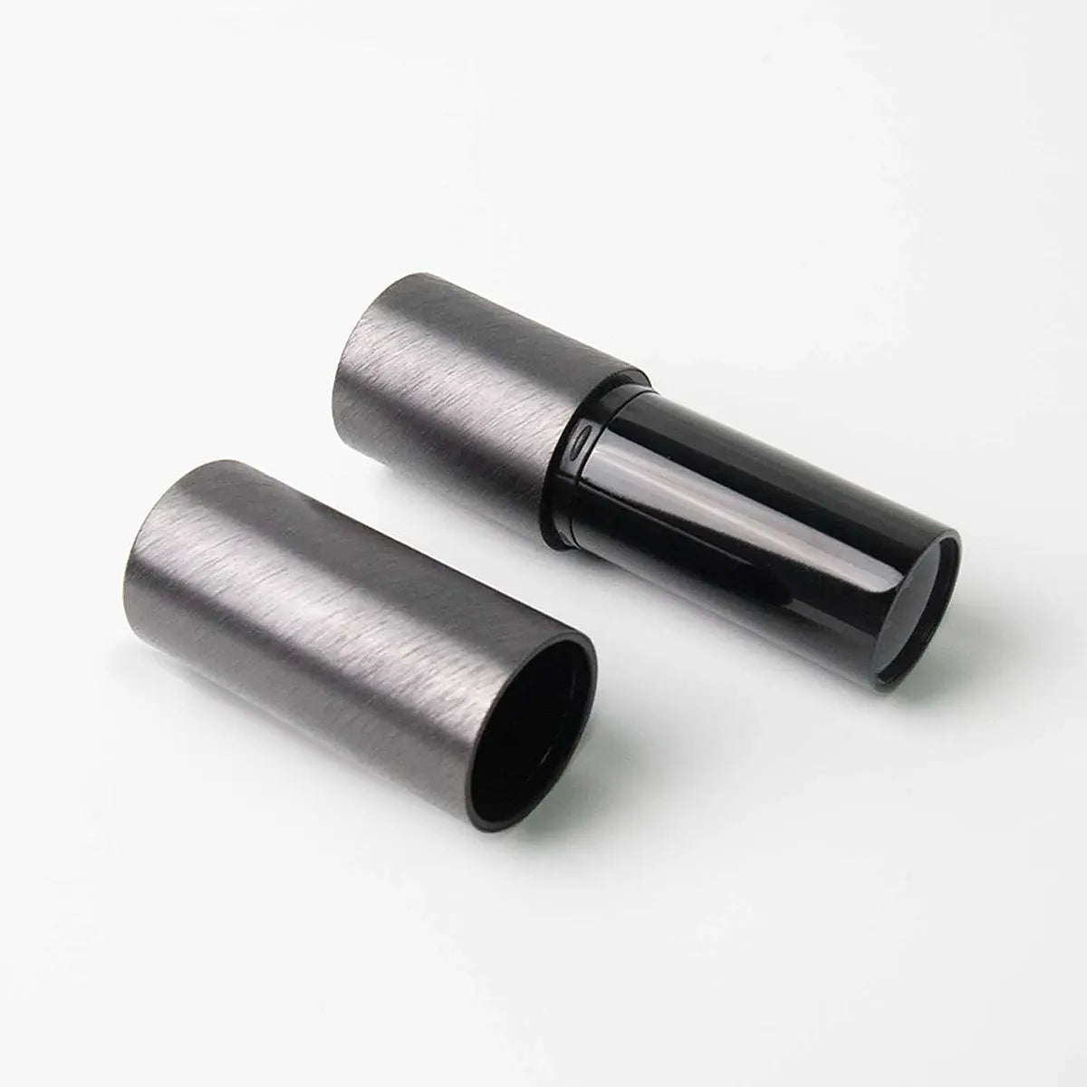 Kaiya premium beauty stick packaging with aluminum outer case and twist-up inner stick structure for custom makeup stick products.