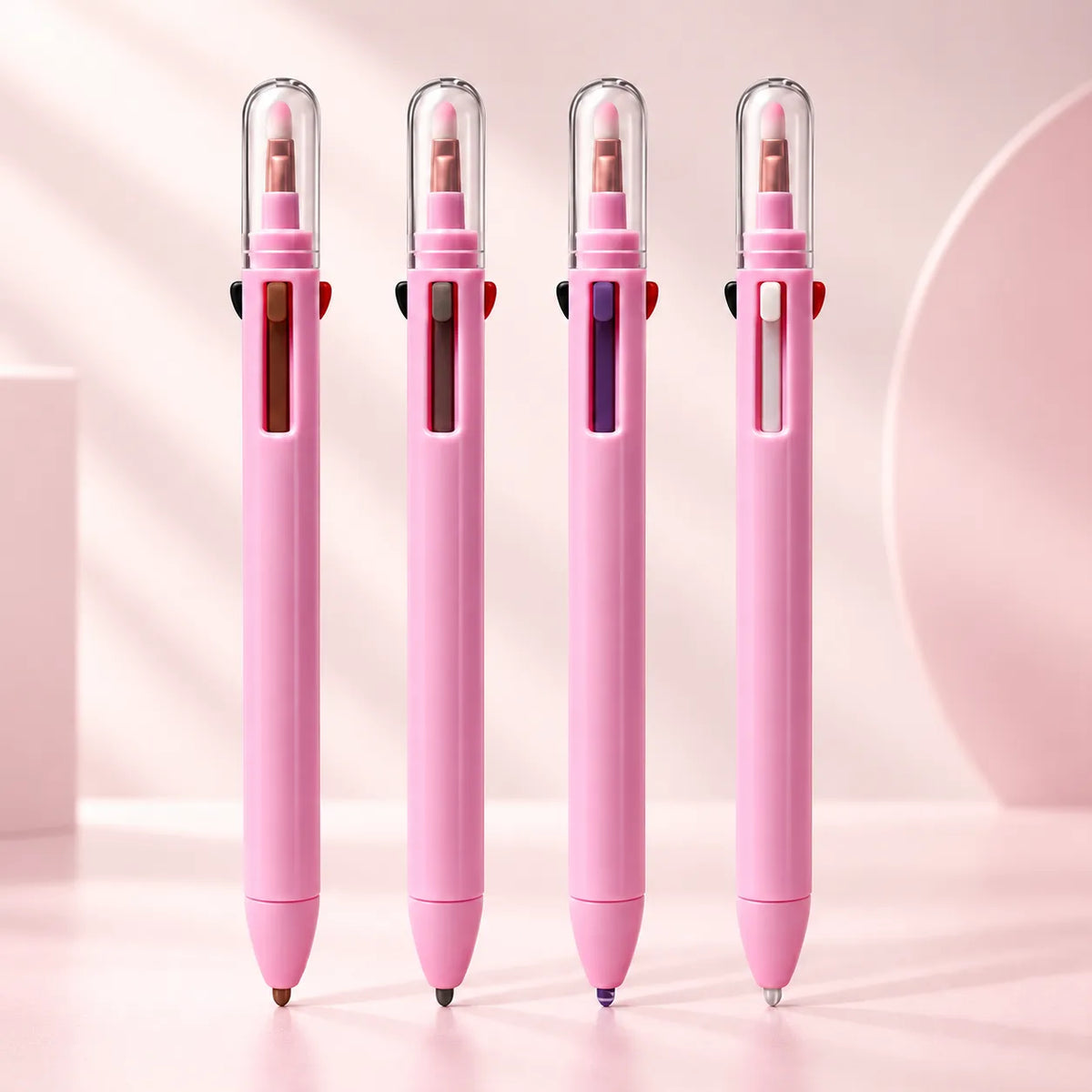 Kaiya wholesale lip liner with twist-up and press-style mechanisms for controlled core movement and custom cosmetic projects.