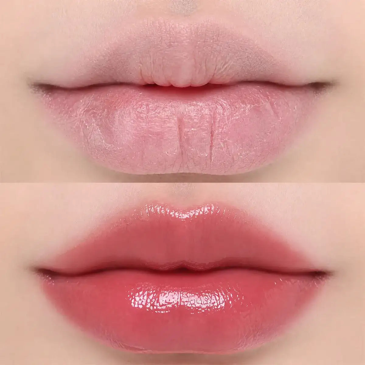 Lip gloss formula swatches comparing shine, coverage and color payoff