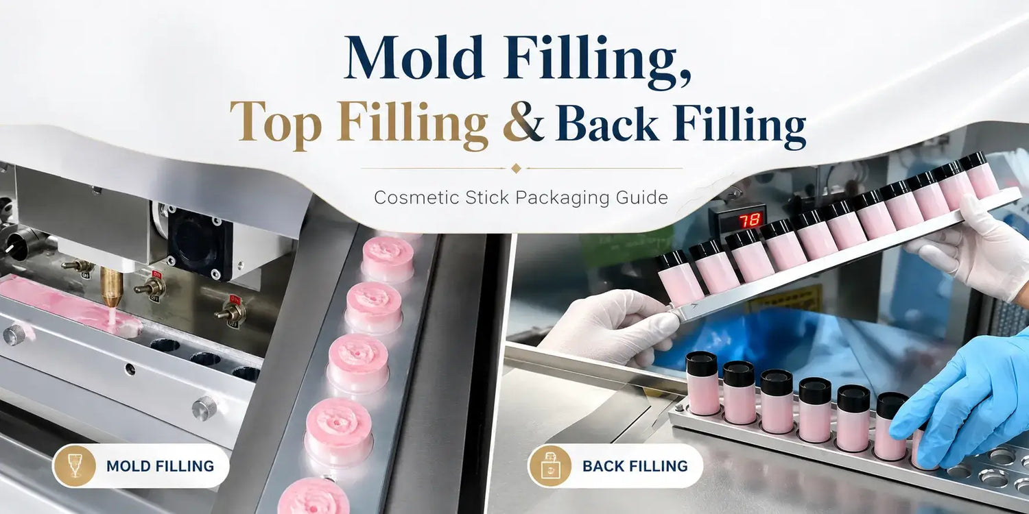 How Mold Filling, Direct Top Filling, and Back Filling Affect Cosmetic Stick Packaging