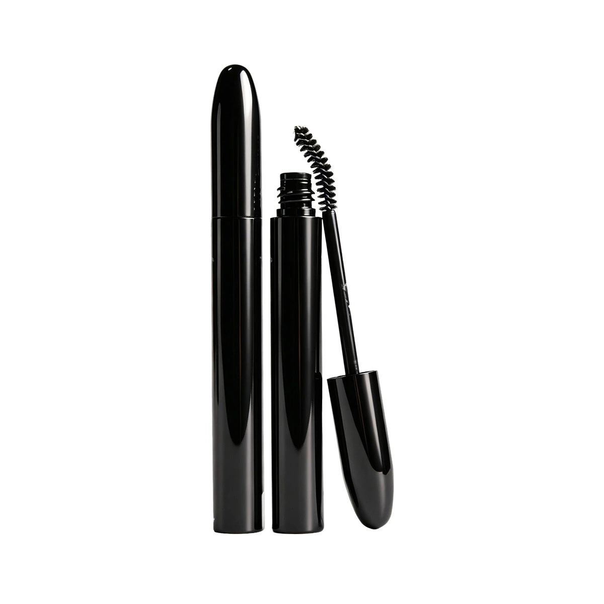 Aluminum cosmetic tubes in black mascara packaging design by Kaiya