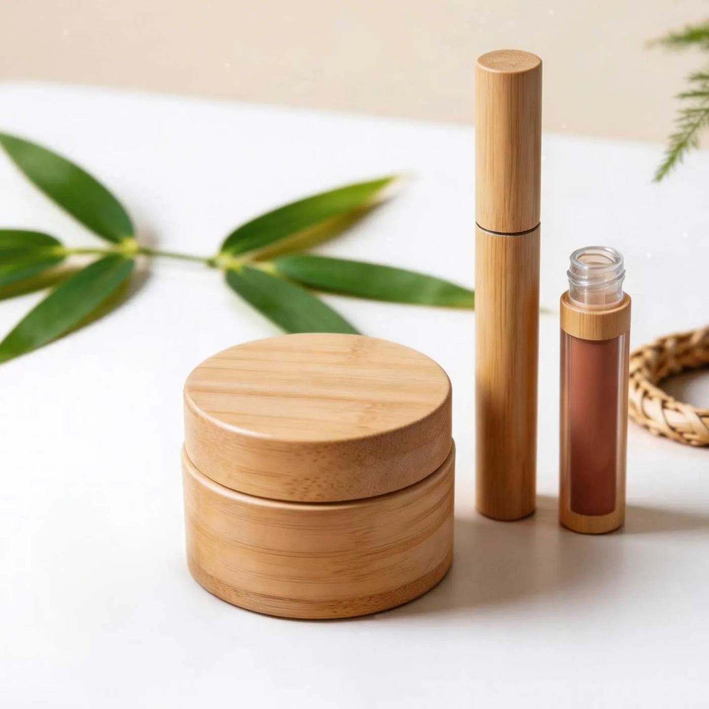 Premium biodegradable cosmetic packaging and compostable makeup containers for clean-beauty brands focusing on eco-friendly solutions.