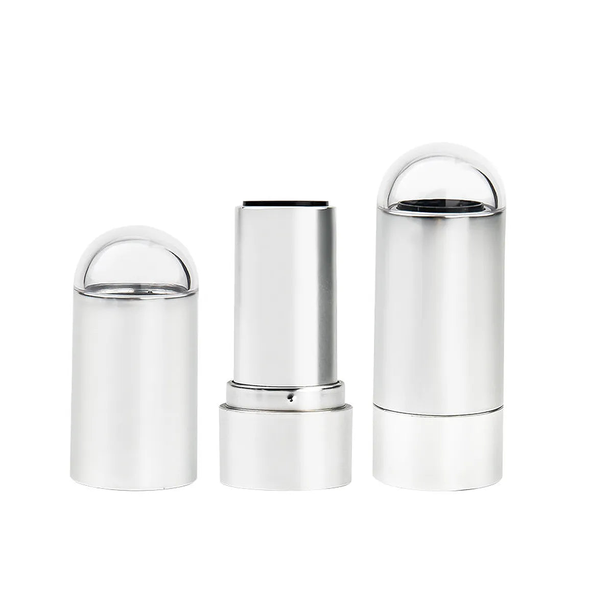 KAIYA contour stick silver packaging with rounded cap design for cream contour and sculpting stick products