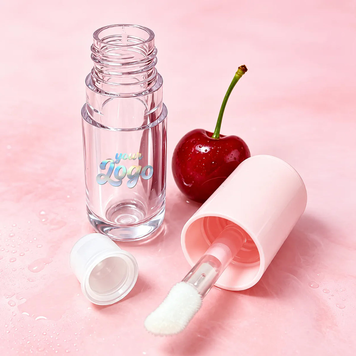 Custom liquid lipstick packaging with hot stamping logo decoration by KAIYA