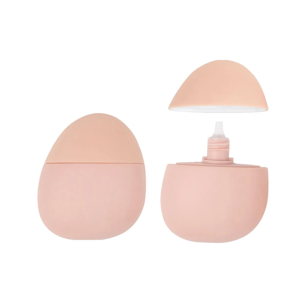 KAIYA empty sunscreen bottle in pink oval design for sunscreen lotion, cream, or travel-size sun care packaging