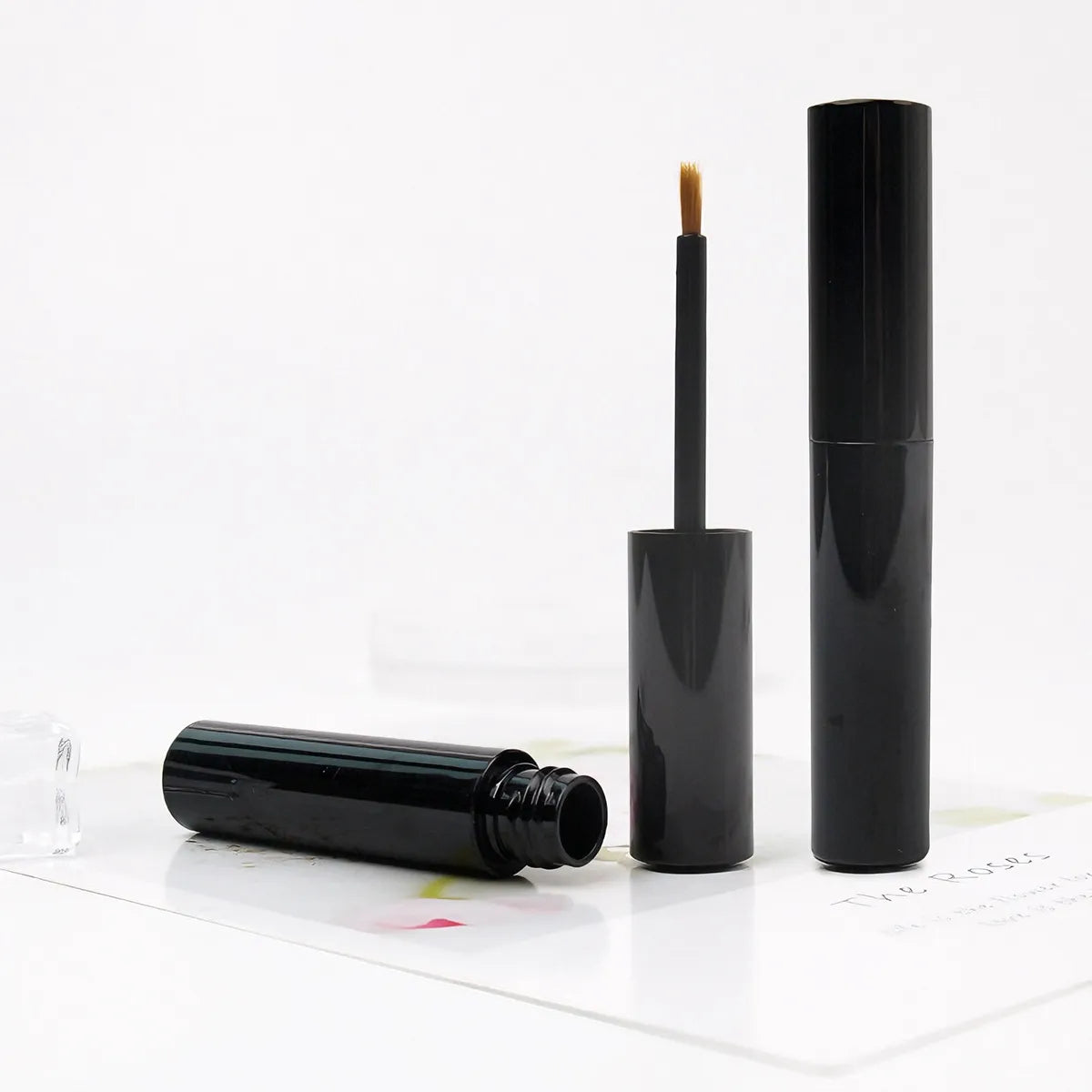 Kaiya eyebrow wax tube in a black eyebrow tint tube style for peel off brow formulas
