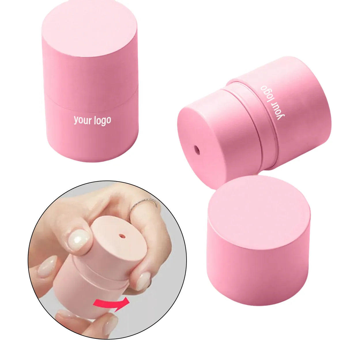 Kaiya lip care package with lip mask container in twist dispensing design, featuring cute keychain packaging and custom printed tube for lip care products.