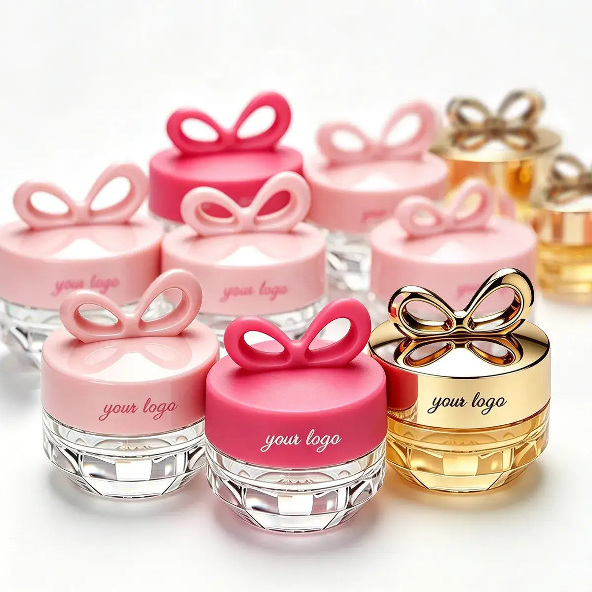 KAIYA lip gloss jars wholesale in multiple colors and styles for beauty brands and bulk cosmetic packaging supply