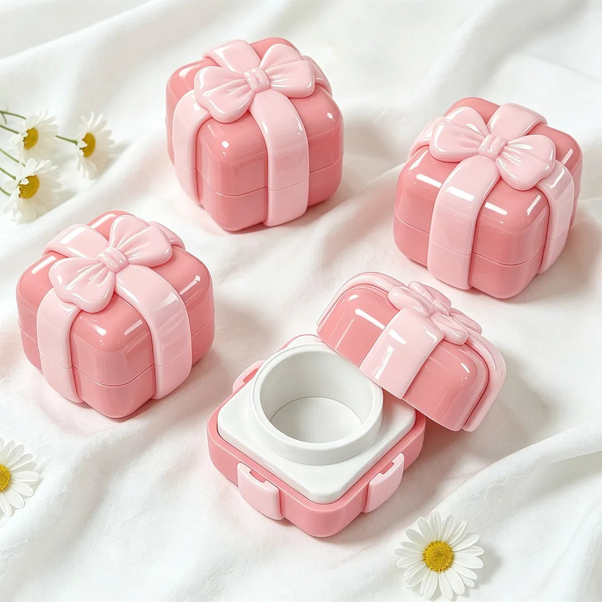 KAIYA lip gloss pot design for softer and more fluid formulas with secure closure structure