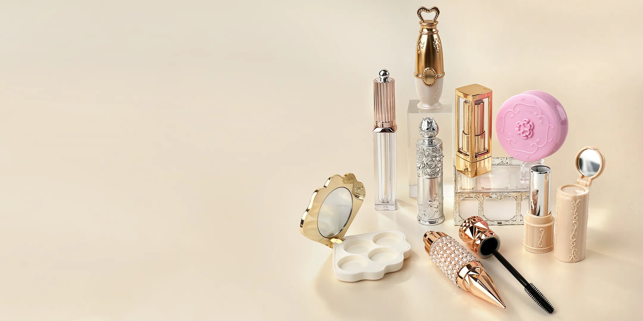 Kaiya luxury cosmetic packaging manufacturers collection for decorative makeup components