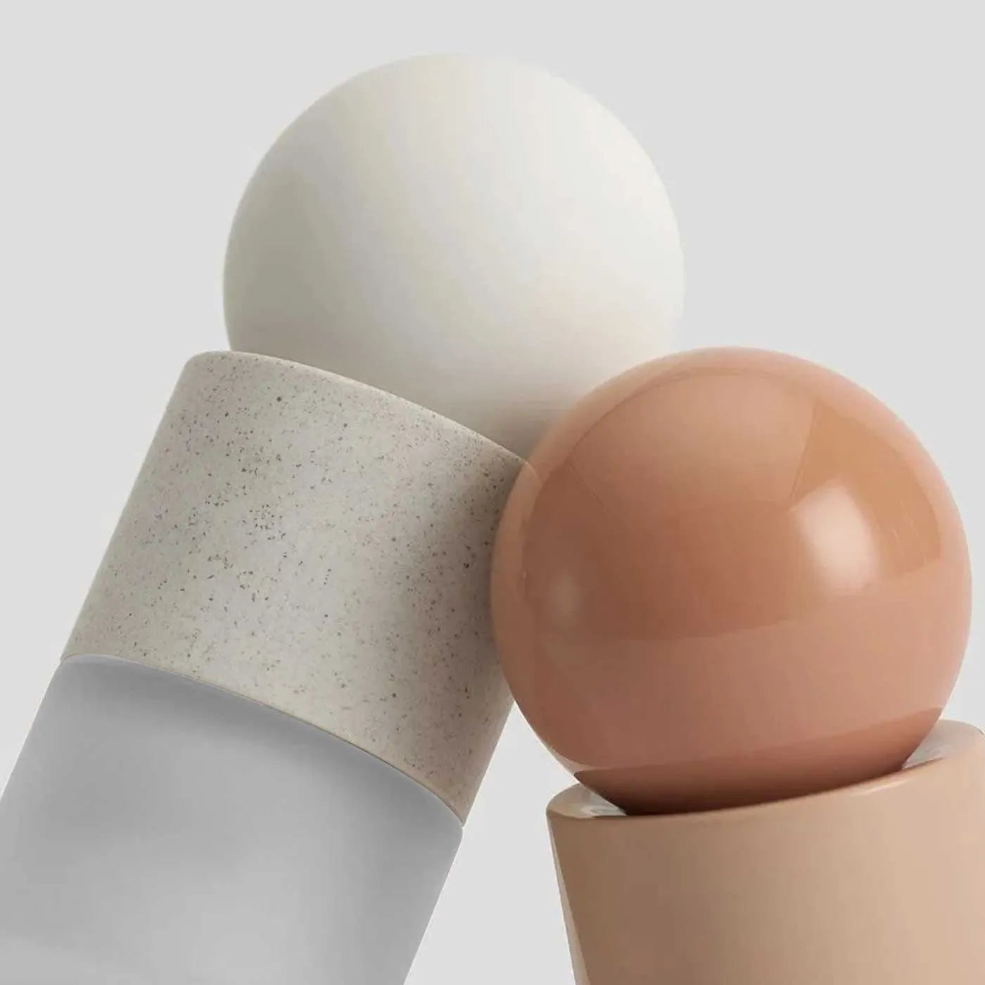 Kaiya PCR material recycled plastic cosmetic packaging and empty sustainable cosmetic containers.