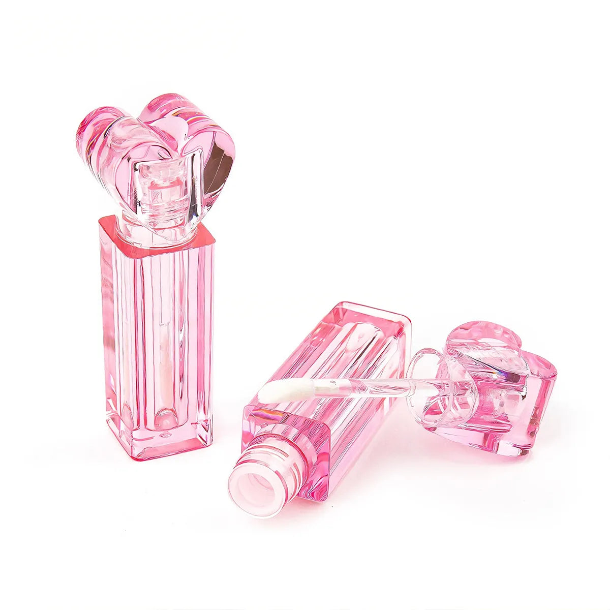KAIYA plastic makeup bottles in pink playful packaging style for small makeup, kids beauty and custom bottle projects