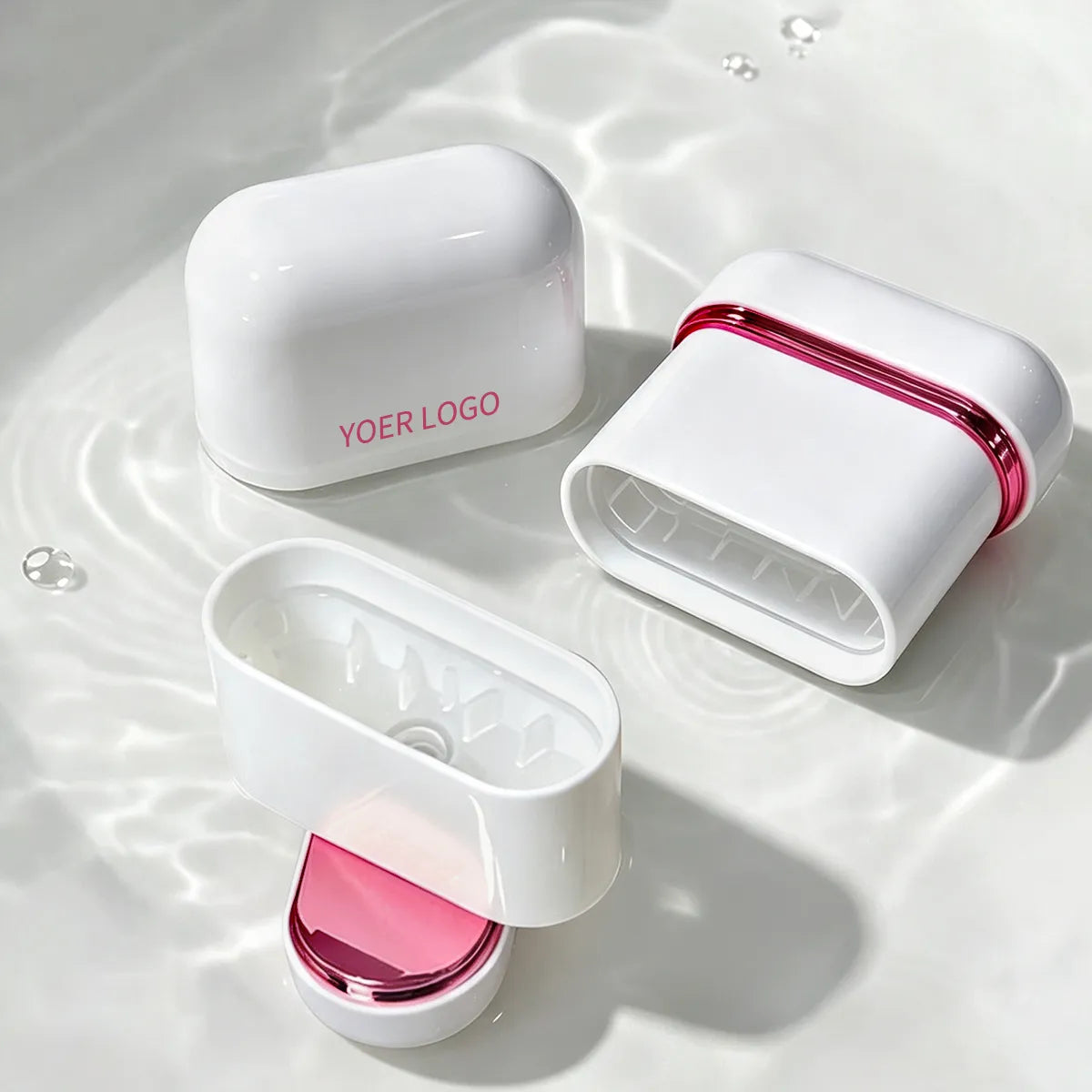 portable sunscreen stick container with rounded white case for travel and daily SPF use