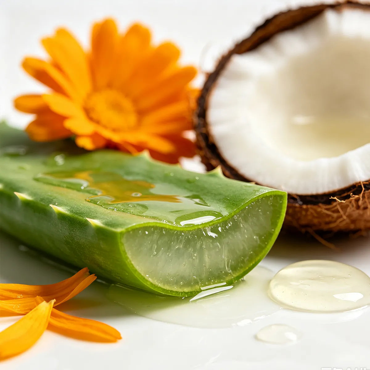 Aloe, coconut and botanical ingredients evaluated for KAIYA private label natural lip gloss formulations