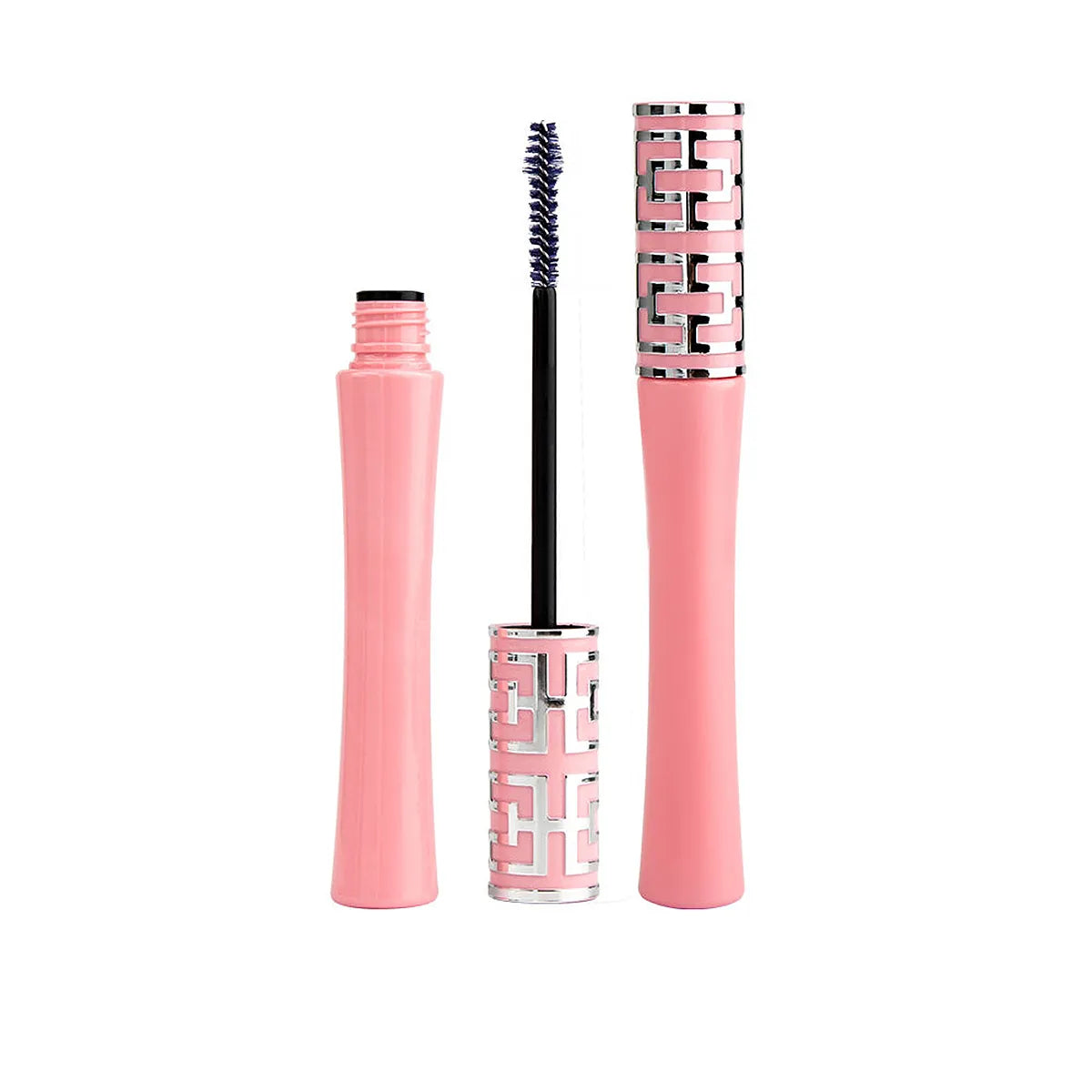Slim plastic empty mascara tube in pink design by Kaiya