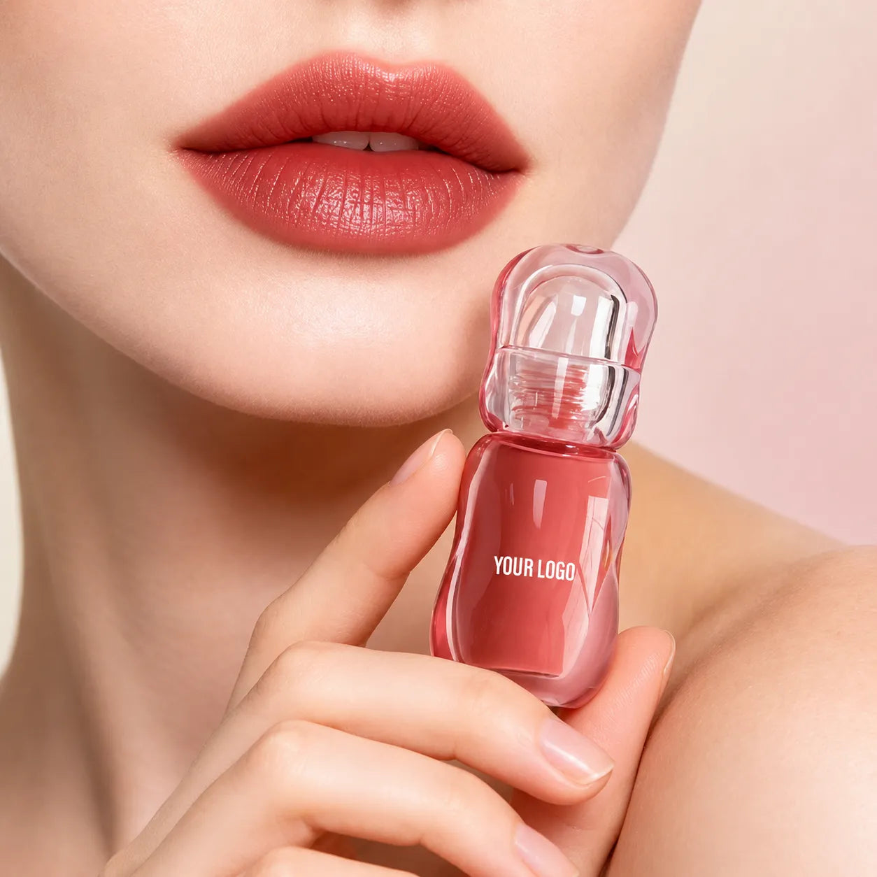 Velvet liquid lipstick showing rich color with a smooth soft-focus finish